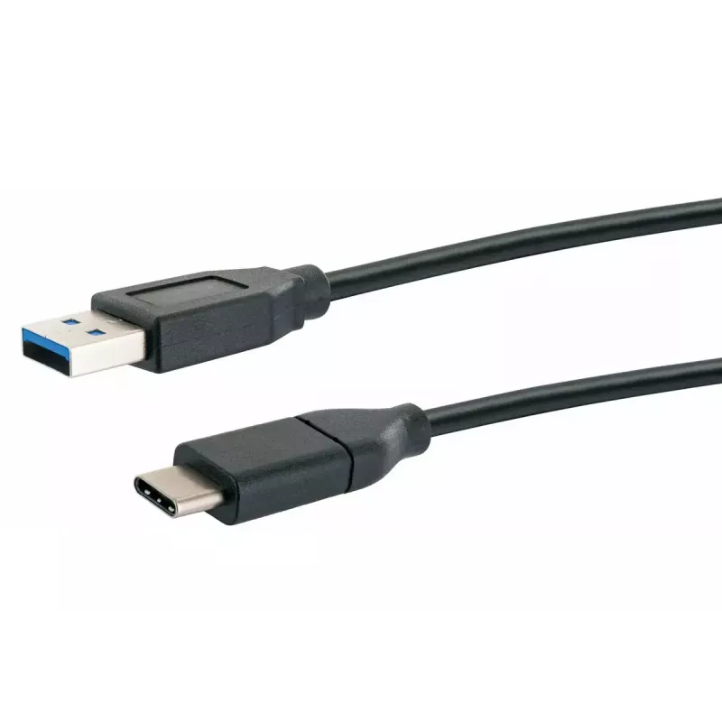 Cable USB Schwaiger CK 3141 USB 3.2 Gen 1 1m USB A USB C negro