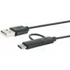 Cable USB Schwaiger CK 3112 USB 2.0 1m USB A Micro-USB B negro