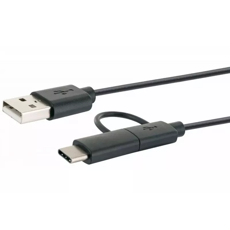 Cable USB Schwaiger CK 3112 USB 2.0 1m USB A Micro-USB B negro