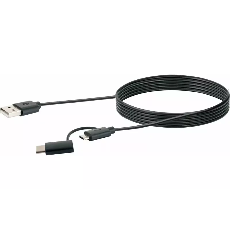 Cable USB Schwaiger CK 3112 USB 2.0 1m USB A Micro-USB B negro