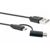 Cable USB Schwaiger CK 3112 USB 2.0 1m USB A Micro-USB B negro