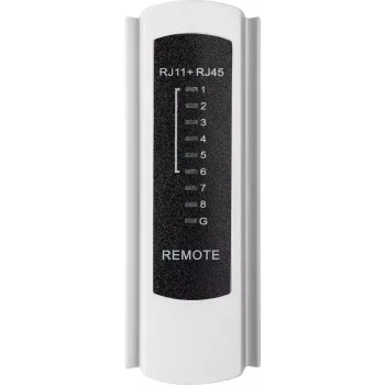 Comprobador de cables de red Schwaiger NWM1 531 RJ-11 RJ-45 negro blanco