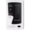 Comprobador de cables de red Schwaiger NWM1 531 RJ-11 RJ-45 negro blanco