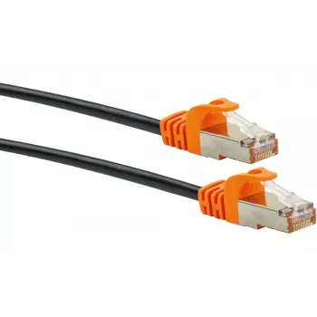 Cable de red Schwaiger CKO7050 531 RJ-45 Cat7 5 m negro naranja
