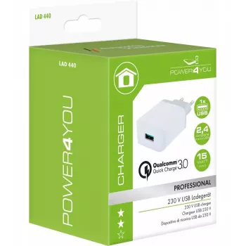 Cargador Schwaiger LAD440 532 carga rápida AC para interiores para dispositivos digitales