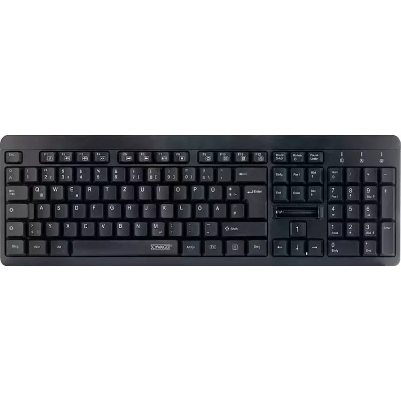 Teclado inalámbrico Schwaiger WKB1000 013 QWERTZ alemán negro