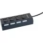 Hub USB Schwaiger UH4013 2.0 480 Mbit/s negro