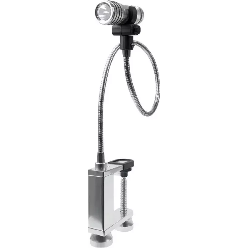Lámpara para parrilla Schwaiger GLED0030 negro plata aluminio goma batería 0,5 W