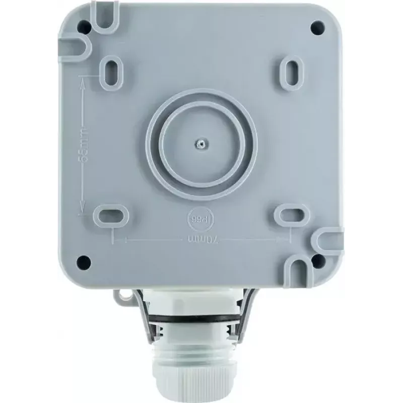 Toma de corriente Schwaiger SOAD0100 gris IP66 230V 16A