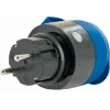 Toma de corriente Schwaiger SOAW0044 azul gris IP44 230V 16A
