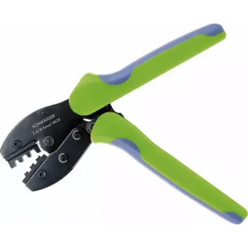 Alicates de crimpar Schwaiger SOZG0100 negro azul verde 444g