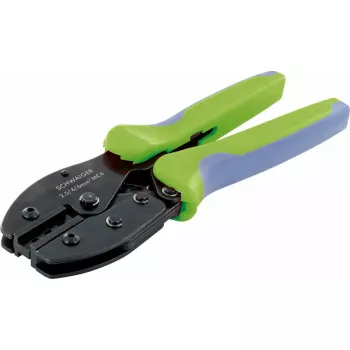 Alicates de crimpar Schwaiger SOZG0100 negro azul verde 444g