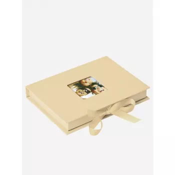 Walther Design Fun caja de regalo para 70 fotos 13x18, crema (FB-112-H)