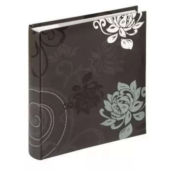 Álbum de fotos Walther Design Grindy ME201B negro gris 200 hojas 11,5x15,5cm
