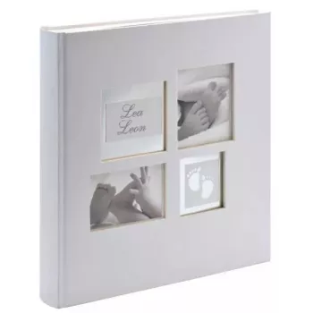 Álbum de fotos Walther Design Little Foot gris 60 hojas 13x18 cm