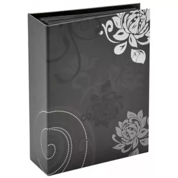 Álbum de fotos Walther Design Grindy negro gris 100 hojas 10 x 15
