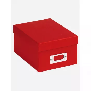 Caja de almacenamiento Walther FB-115-R rectangular papel rojo