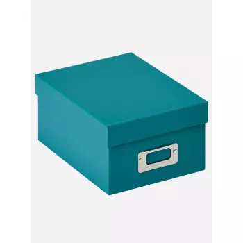 Caja de almacenamiento Walther FB-115-K rectangular papel verde petróleo