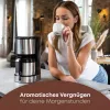 Cafetera de filtro BOMANN KA6066CB depósito de agua de 1,2 l, 10 tazas, negra y acero inoxidable