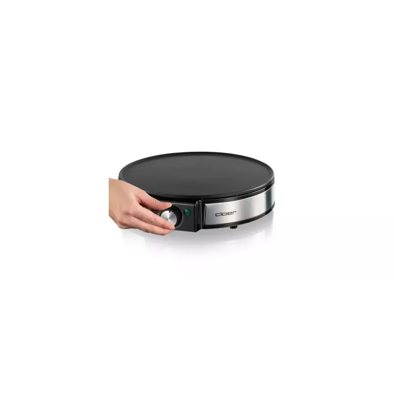Crepera Cloer 6630 2 crepes negra acero inoxidable 30 cm