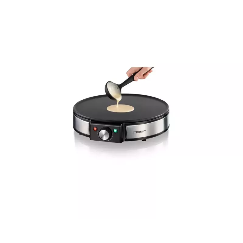 Crepera Cloer 6630 2 crepes negra acero inoxidable 30 cm