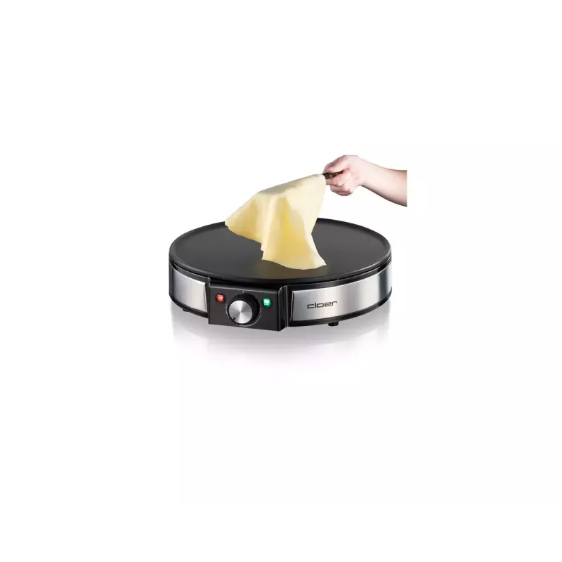 Crepera Cloer 6630 2 crepes negra acero inoxidable 30 cm