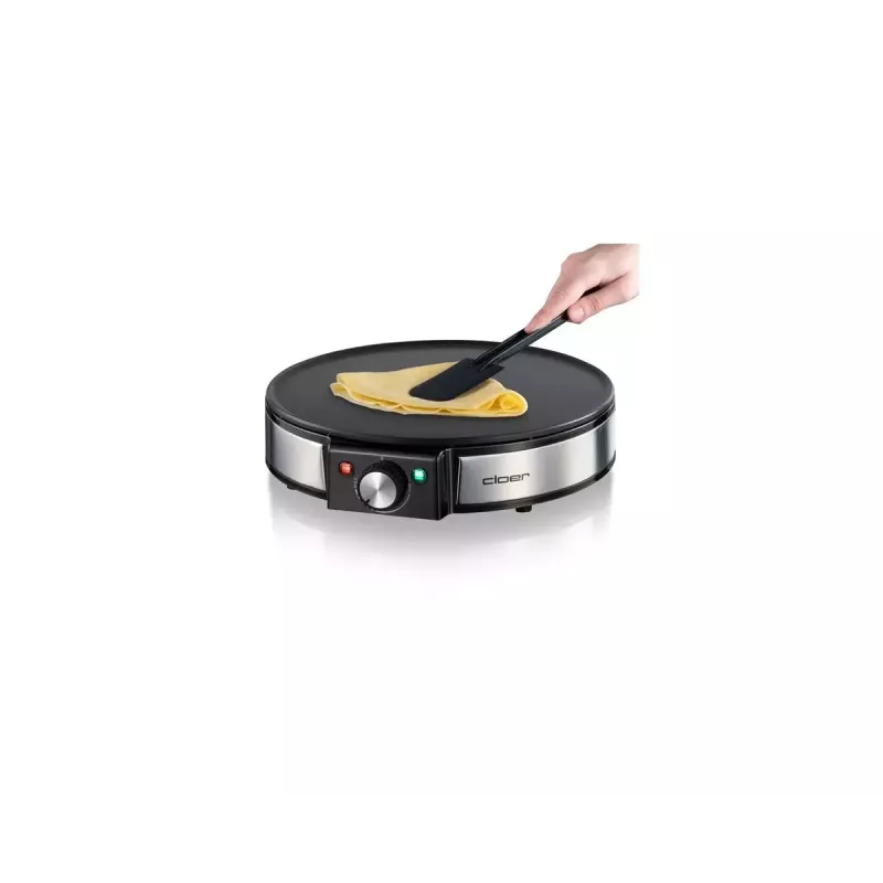 Crepera Cloer 6630 2 crepes negra acero inoxidable 30 cm