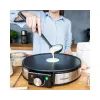 Crepera Cloer 6630 2 crepes negra acero inoxidable 30 cm
