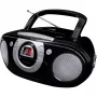 Sistema estéreo portátil Soundmaster SCD5100SW — sintonizador FM analógico 87,5–108 MHz, reproductor CD/MP3, 1 W RMS, indicador LED, negro
