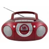 Sistema estéreo portátil Soundmaster SCD5100RO — CD/radio/USB? (gris, rojo)