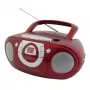 Sistema estéreo portátil Soundmaster SCD5100RO — CD/radio/USB? (gris, rojo)