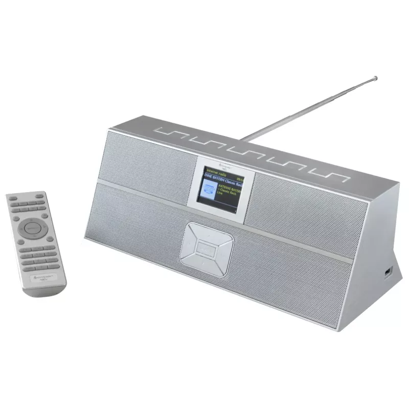 Radio por internet Soundmaster IR3300SI — sintonizador digital, DAB+ y FM, 20 W RMS, pantalla TFT multicolor, USB-A, gris