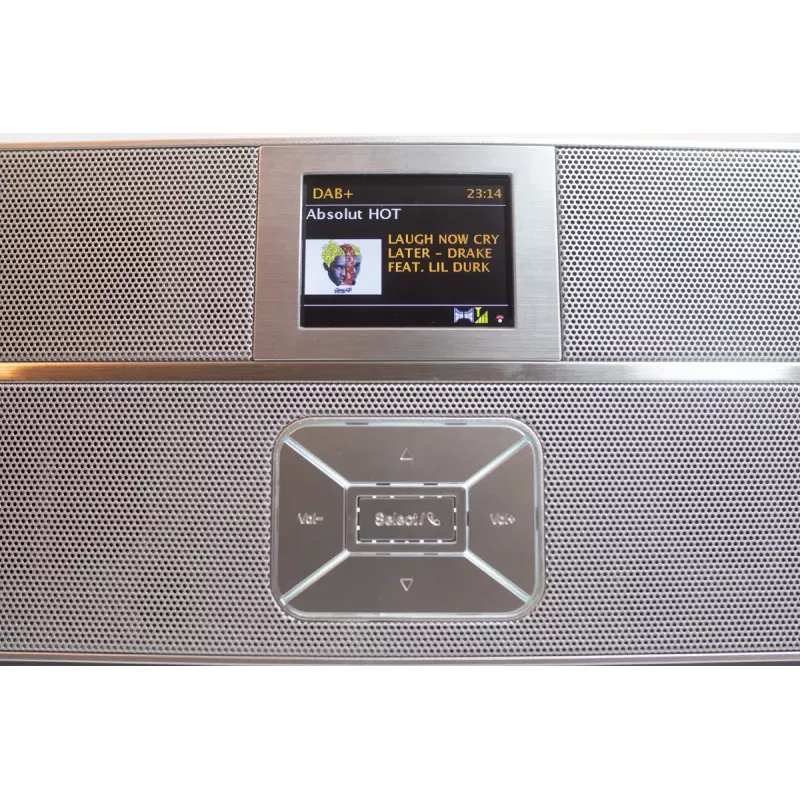 Radio por internet Soundmaster IR3300SI — sintonizador digital, DAB+ y FM, 20 W RMS, pantalla TFT multicolor, USB-A, gris