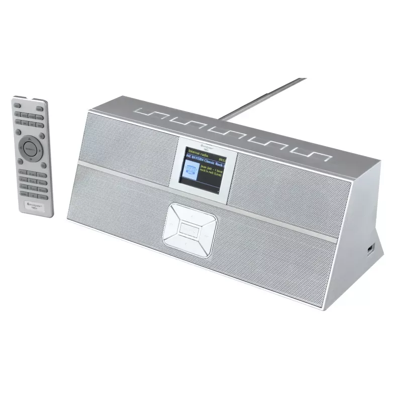 Radio por internet Soundmaster IR3300SI — sintonizador digital, DAB+ y FM, 20 W RMS, pantalla TFT multicolor, USB-A, gris