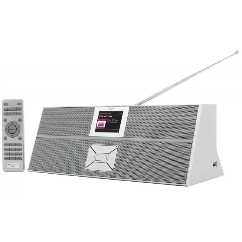 Radio por internet Soundmaster IR3300SI — sintonizador digital, DAB+ y FM, 20 W RMS, pantalla TFT multicolor, USB-A, gris