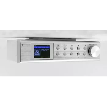 Radio por internet Soundmaster IR1500SI — sintonizador digital DAB+/FM, 3 W, pantalla TFT de 2 pulgadas, plata