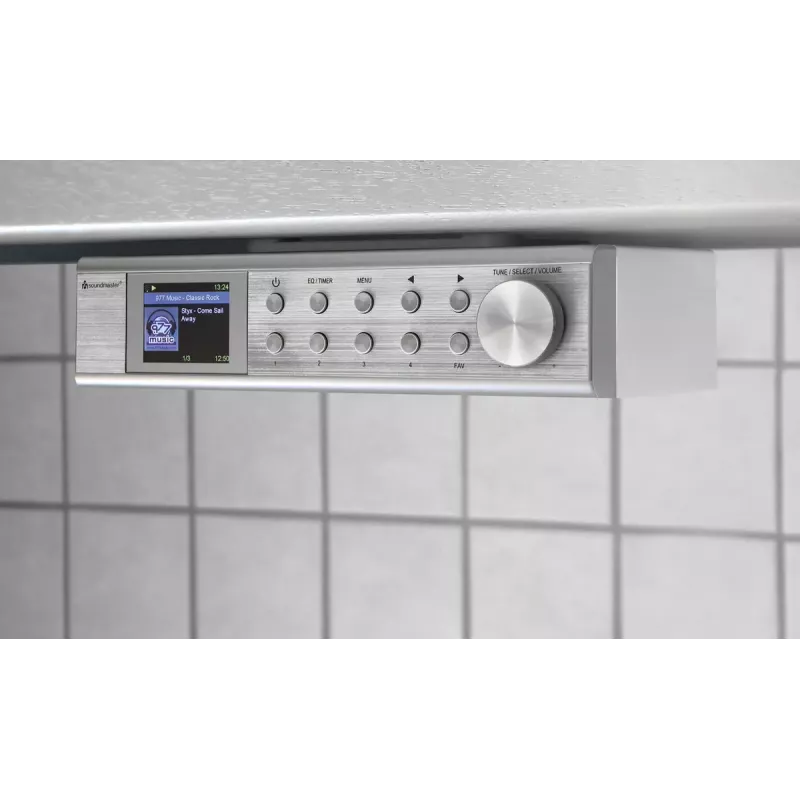 Radio por internet Soundmaster IR1500SI — sintonizador digital DAB+/FM, 3 W, pantalla TFT de 2 pulgadas, plata