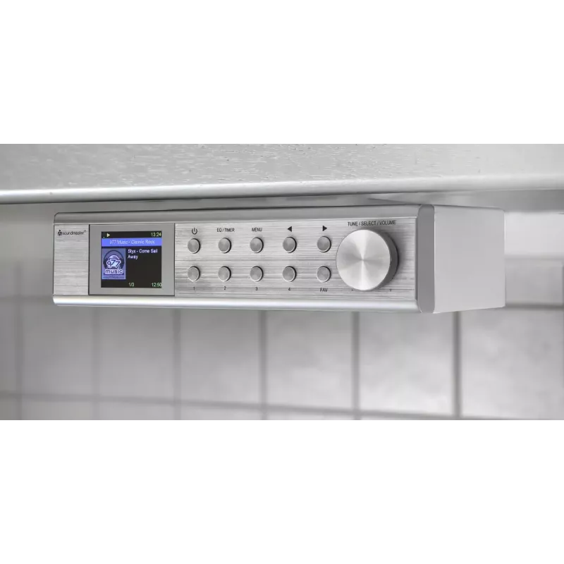 Radio por internet Soundmaster IR1500SI — sintonizador digital DAB+/FM, 3 W, pantalla TFT de 2 pulgadas, plata