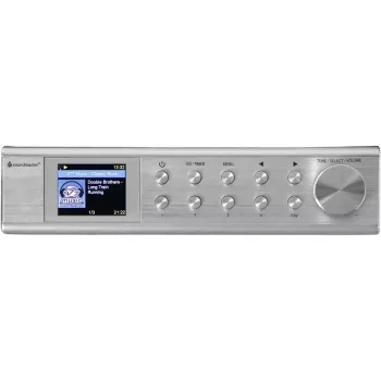 Radio por internet Soundmaster IR1500SI — sintonizador digital DAB+/FM, 3 W, pantalla TFT de 2 pulgadas, plata