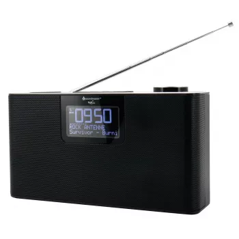 Radio personal Soundmaster DAB700SW — sintonizador analógico y digital, DAB+ / FM, 12 W, LCD 2,9 pulgadas, MicroSD, negro