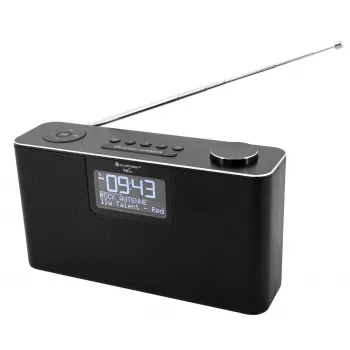 Radio personal Soundmaster DAB700SW — sintonizador analógico y digital, DAB+ / FM, 12 W, LCD 2,9 pulgadas, MicroSD, negro