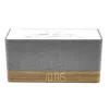 Radio despertador Soundmaster UR630WE – FM/PLL/FM, 6 W RMS, gris/blanco, alimentación por CA y pilas AAA