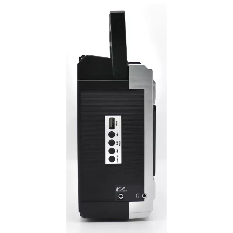 Reproductor de casetes portátil Soundmaster RR20SI — radio FM/MW/KW, 3 W RMS, auriculares de 3,5 mm, negro/plata