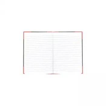 Cuaderno Bantex 100302813 — A5, 96 hojas, rayado, 70 g/m², tapa dura, negro/rojo