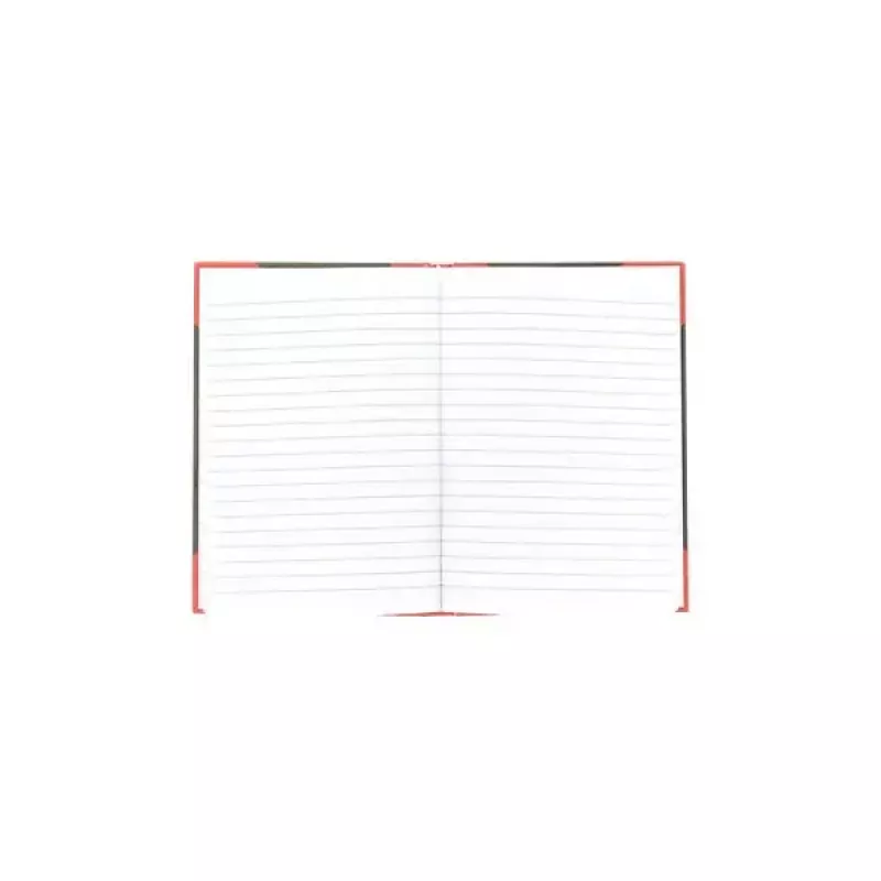 Cuaderno Bantex 100302813 — A5, 96 hojas, rayado, 70 g/m², tapa dura, negro/rojo