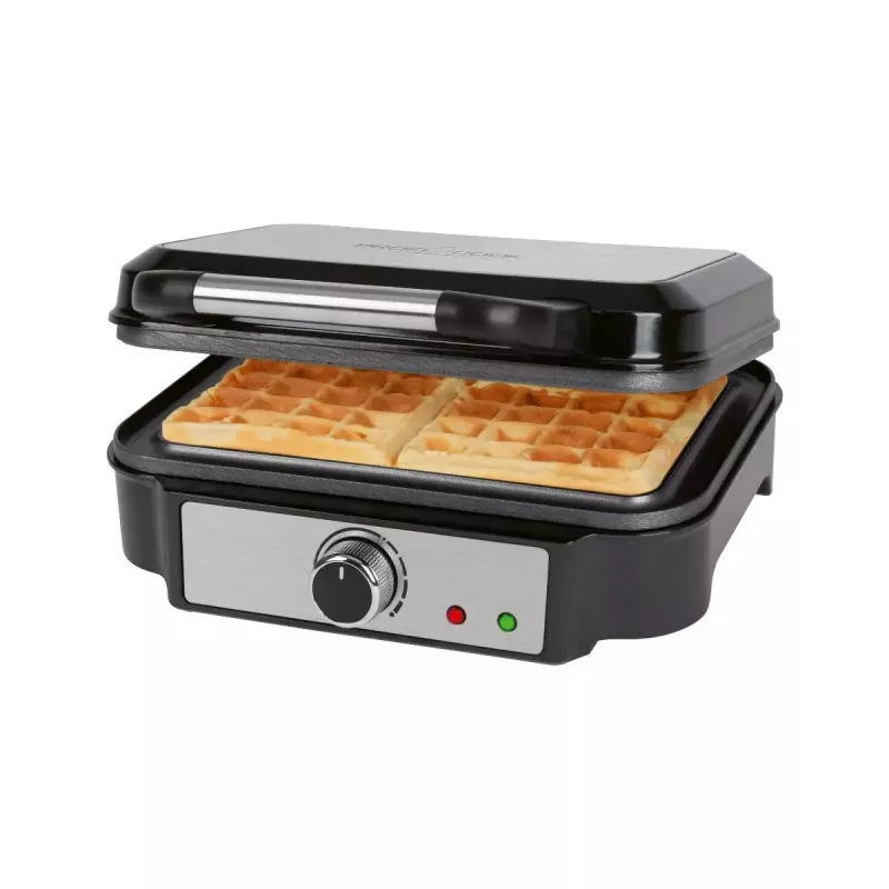 Gofrera ProfiCook PC-WA 1240 2 gofres 1000 W negra acero inoxidable
