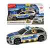 Coche Dickie Toys Mercedes Benz E43 AMG Police negro azul plata amarillo