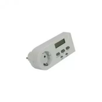 Medidor de consumo eléctrico REV 002580 — compacto digital, blanco