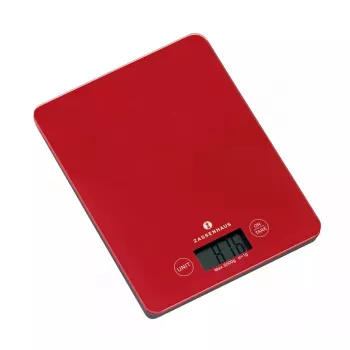 Báscula de cocina electrónica Zassenhaus Balance roja