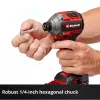 Atornillador de impacto a batería EINHELL TP-CI 18/250-C Li BL, 18 V, sin escobillas – carcasa (sin batería/cargador)